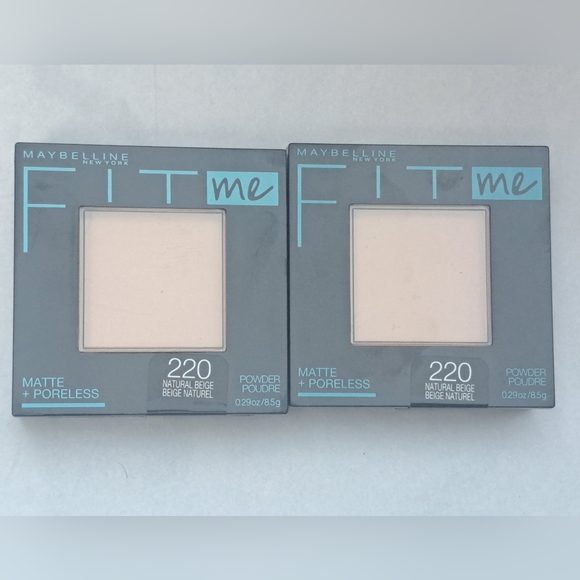 1 Maybelline Fit Me Matte Poreless Pressed Face Powder Makeup, Natural Beige - Picture 2 of 8